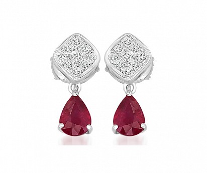 Ruby & Diamond Earring, DUBAI