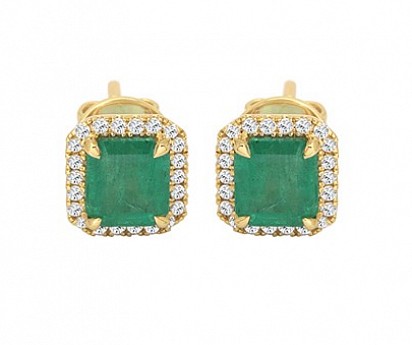 Emerald & Diamond Earring, DUBAI